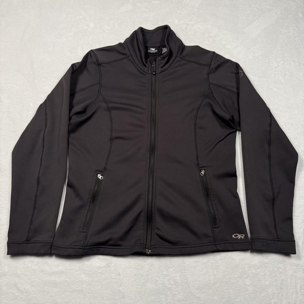 Outdoor‎ Research Jacket Womens Large Black Softshell Full Zip Fleece Lined - Picture 2 of 12